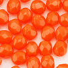Glasschliffperlen 4 mm dunkel orange opak