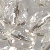 Glasschliffperlen 6 mm crystal mit Silbereinzug