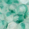 Glasschliffperlen 4 mm smaragd - crystal matt