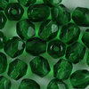 Glasschliffperlen 4 mm dunkel flaschengrün