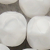 Glasschliffperlen 6 mm weiß silk