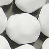 Glasschliffperlen 6 mm weiß