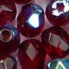 Glasschliffperlen 4 mm dunkel rot AB