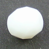 Glasschliffperlen 8 mm seidenweiß