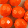 Glasschliffperlen 8 mm orange opak
