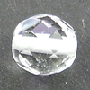Glasschliffperlen 8 mm crystal - weißer Farbeinzug