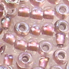 Toho Rocailles 11/0  Fb-Nr. 267^ crystal mit gold-rose Farbeinzug 10g