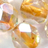 Glasschliffperlen 6 mm crystal AB - kürbis Farbeinzug