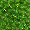 Rocailles grün mit Silbereinzug 4,0mm 20g