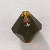 Swarovski Perlen 6301 Doppelkegel 6 mm quer gebohrt mocca