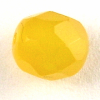 Glasschliffperlen 8 mm  gelb alabaster
