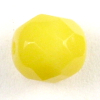 Glasschliffperlen 8 mm gelb opak