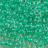 Rocailles crystal - meergrüner Farbeinzug 2,1mm 20g