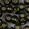 Rocailles dunkel oliv mit Silbereinzug 5,0 mm 20g