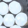 Glasschliffperlen 8 mm weiß alabaster