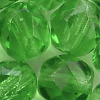Glasschliffperlen 6 mm  grün