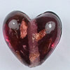 Herz amethyst mit Kupfereinzug Ø 15 mm, 2 Stück