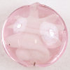 Linse rosa mit weißem Farbeinzug Ø 17mm, 2 Stück