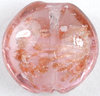 Linse rosa mit Kupfersprenkel Ø 20mm, 2 Stück