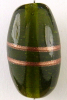 Olive oliv mit Verzierung 25-28x13-15 mm, 2 Stück