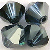 Swarovski Perlen 5301 Doppelkegel 6 mm montana satin (SF)