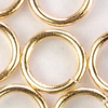 Biegering Ø 7mm x 1,0, goldfarbig,  10 Stück