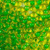 Rocailles rapsgelb - grüner Farbeinzug 2,3mm 20g