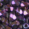 Glasschliffperlen 4 mm lila iris metallic