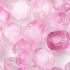 Glasschliffperlen 4 mm pink marmoriert