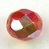 Glasschliffperlen 8 mm rot AB
