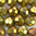 Glasschliffperlen 8 mm senf iris metallic matt