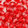Glasschliffperlen 4 mm rot mit Silbereinzug