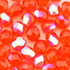 Glasschliffperlen 4 mm orange rot AB