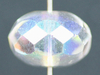 Glasschliffperlen Rondelle / Donuts 8,5 x 6 mm  crystal AB