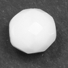 Glasschliffperlen 10 mm weiß silk
