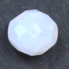 Glasschliffperlen 10 mm weiß opal