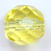 Glasschliffperlen 12 mm gelb