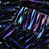 Stifte  6 x 2 mm blau iris metallic, gedreht 20g