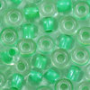 Rocailles crystal - grüner Farbeinzug 4,0 mm 20g