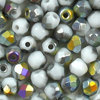 Glasschliffperlen 3 mm weiß marea