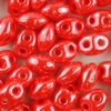 Preciosa Twin™ beads hell rot opak gelüstert 2,5 x 5mm 10g
