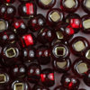 Rocailles dunkel rot mit Silbereinzug 3,9 mm 20g