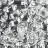SuperDuo Beads crystal mit Silbereinzug 2,5 x 5mm  10g