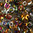 SuperDuo Beads magic orange - grey 2,5 x 5mm 10g