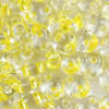 Preciosa Twin™ beads crystal - gelber Farbeizug (Terra Pearl)  2,5 x 5mm  10g