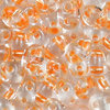 Preciosa Twin™ beads crystal - oranger Farbeinzug (Terra Pearl)  2,5 x 5mm  10g