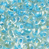 Preciosa Twin™ beads crystal gelüstert - lagune Farbeinzug 2,5 x 5mm  10g