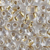 Preciosa Twin™ beads crystal - Goldeinzug 2,5 x 5mm  10g