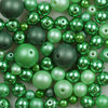 Imitationsperlen-MIX grün 50g