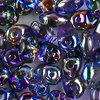 SuperDuo Beads magic blue pink  2,5 x 5mm  10g